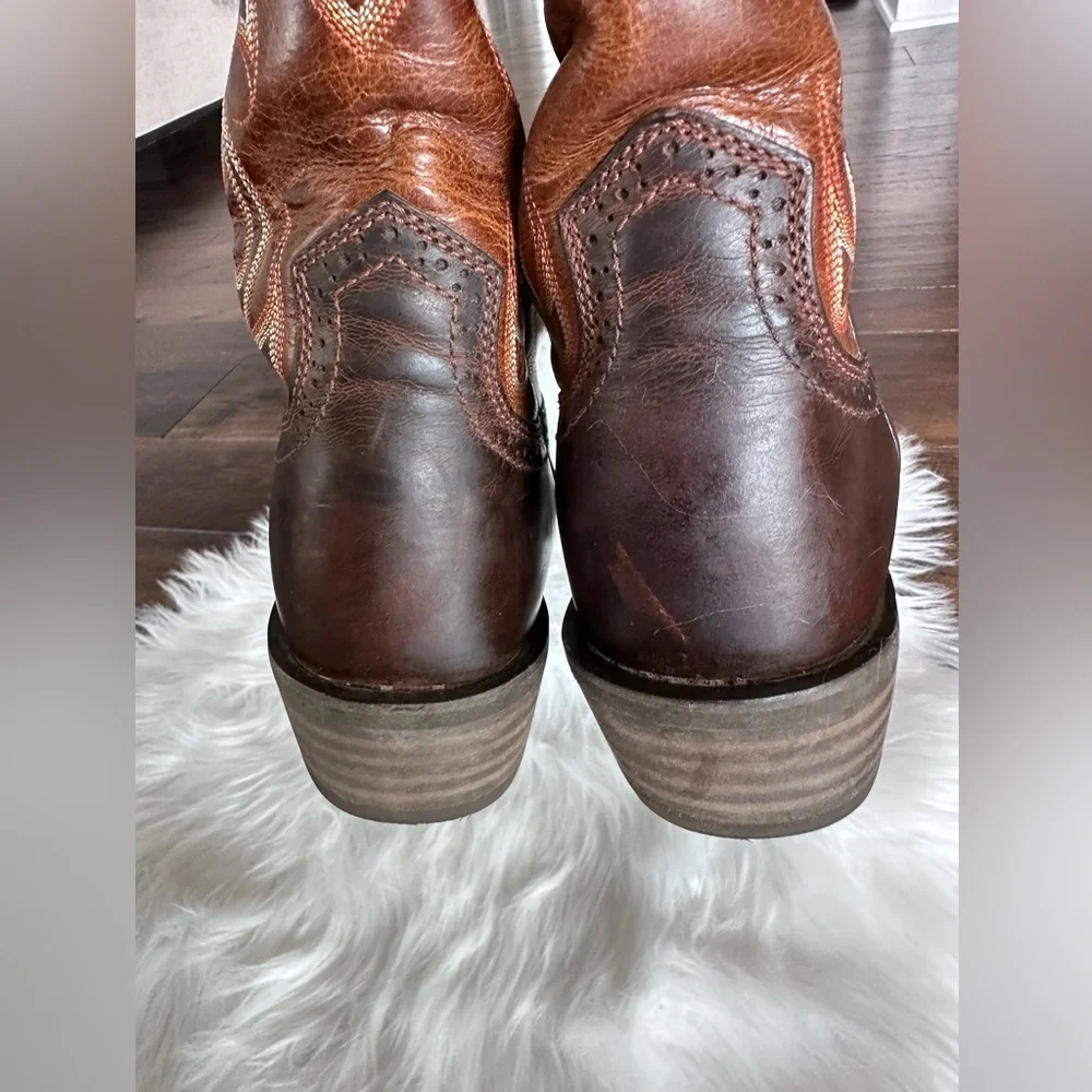 Ariat Boots Rawhide Leather Western Cowboy Groomsman SquareToe #10010953 Mens 13 - Picture 5 of 12